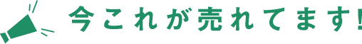 今これが売れてます！